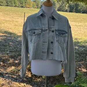 All Saints Light Blue Denim Shirt